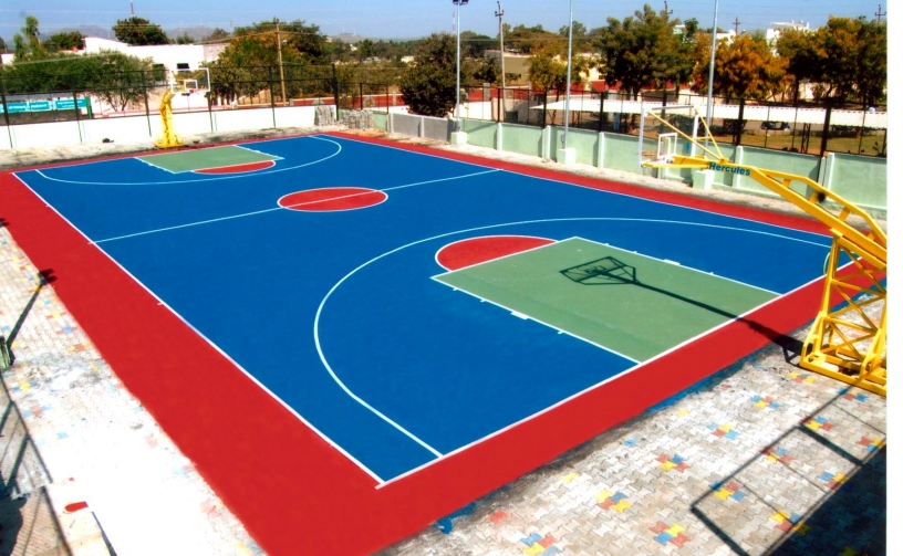 actual site - banglore_basketball court